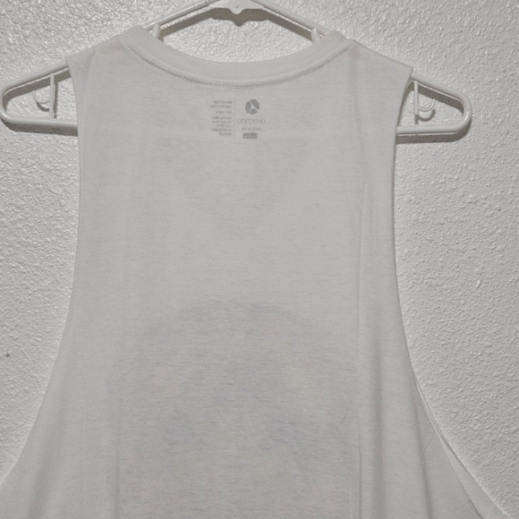 NWT Avocado muscle tee vintage white top raw hem around arms size xl - Picture 8 of 11
